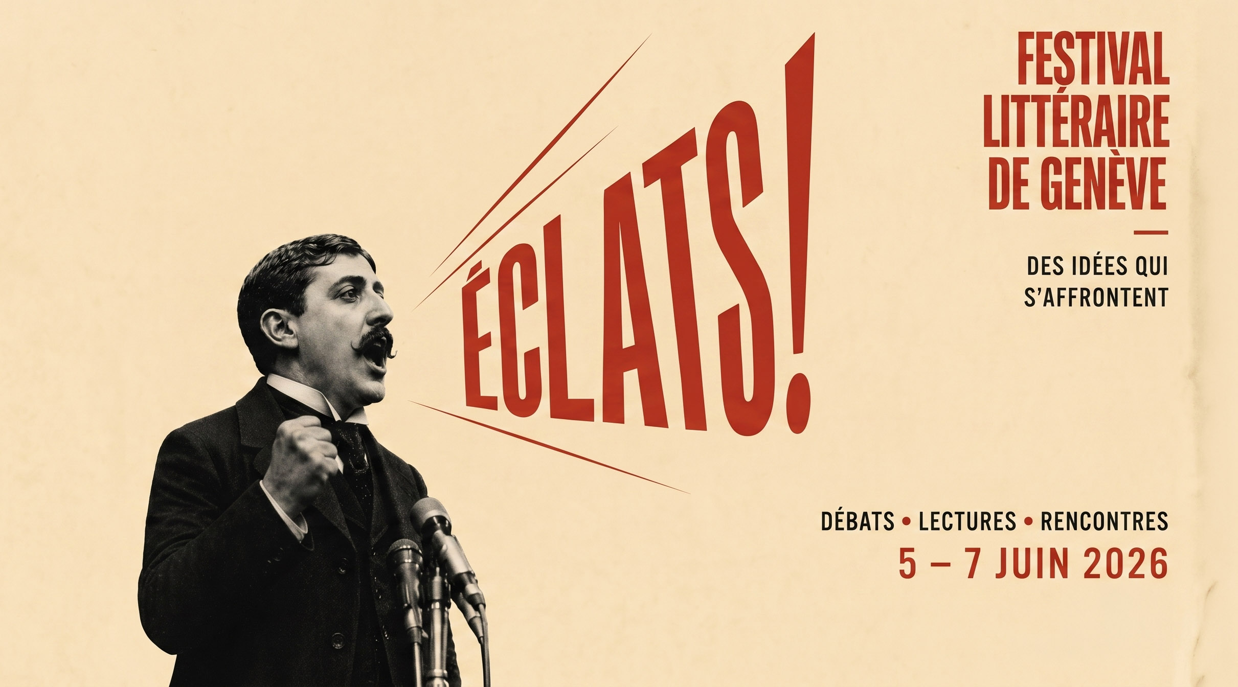 Affiche Éclats, festival littéraire de Genève